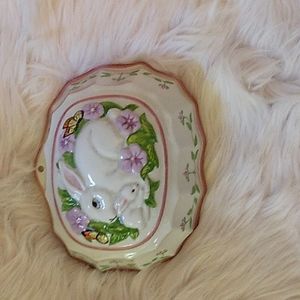 Beautiful bunny mold wall art.